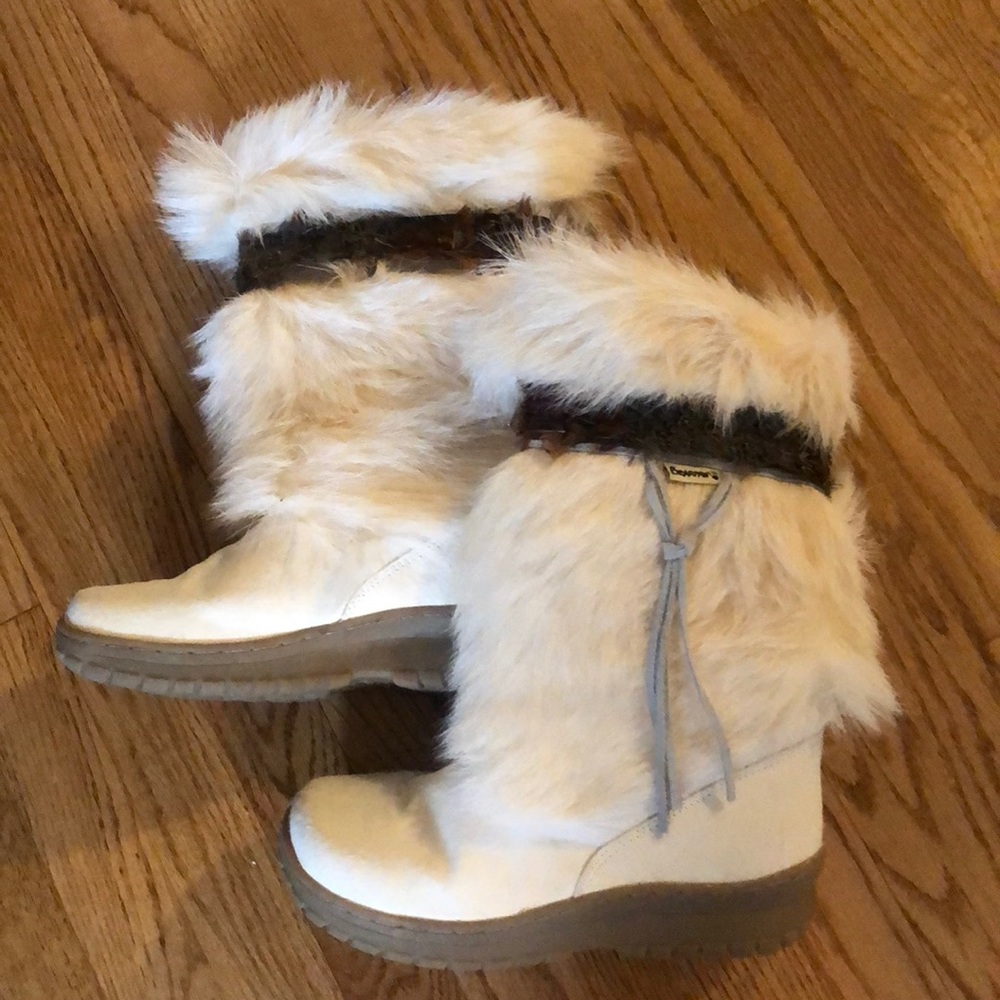 White bear paw boots